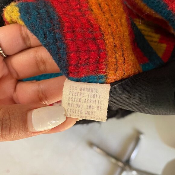 Vintage Jofeld  Man Made Navajo Print Jacket - Picture 8 of 9